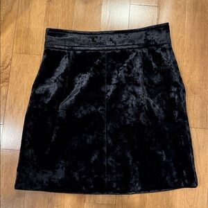 Sandro Velvet Skirt Black
